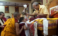 Blessing with the vase during the longlife initiation